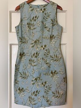 Coldwater Creek sz 10 Light Blue Floral Midi Dress